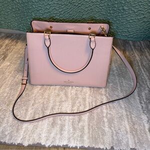 Kate Spade Leila Medium Triple Compartment Satchel In Blush